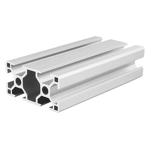 โปรไฟล์อะลูมิเนียมมาตรฐานยุโรป 3060 อัลลอยด์ 6063 ชุบสีเงินขาว สำหรับโครงสร้างอุตสาหกรรม - Product Image 1