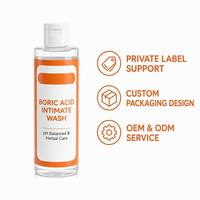 Gel Nettoyant Intime Antibactérien à l'Acide Borique 150ml pH Équilibré aux Herbes Fraîches Nettoyant Féminin Hypoallergénique Sans Savon