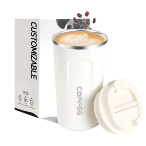 BPA Free 12oz/16oz Insulated Stainless Steel Coffee Tumbler Double Walled Vacuum Insulated LED Temperature Display Leak-Proof - Product Image 1