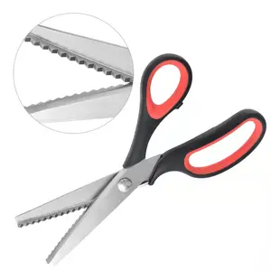 Stainless Steel Notched Scissors Lace Cloth Pattern Tailor Cutting Scissors