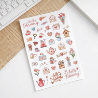 Autocollants holographiques personnalisés pour agenda, 12 mois, irisés, pour scrapbooking, carnet, journale, décorations laser mignonnes