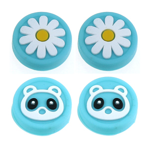 Coques de joystick analogiques pour manette Switch Lite OLED Joy-Con, motif <span class=keywords><strong>petit</strong></span> ours fleuri, avec grip pour pouce - Product Image 6