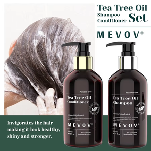Set <span class=keywords><strong>Shampoo</strong></span> e Balsamo all'Olio di Tea Tree ODM OEM, Cura dei Capelli Idratante Senza Parabeni, Purifica il Cuoio Capelluto, Ammorbidisce e Dona Lucentezza - Product Image 5