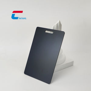 Muestra gratis negro mate oro plata Nfc híbrido Metal tarjeta Ntag 213 Chip oculto Metal tarjeta para tarjeta de visita - Product Image 3