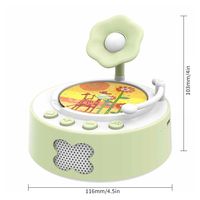 Livre Reli Carte Cadeau Lecteur CD Enfants Bearbrick Boîte à Sons Artisanat Artistique Boombox 3 Livres Éducatifs Venezuela Jouets en Liège Jouet Platine Vinyle pour Enfants