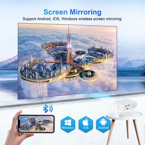 Proyector de Cine Económico 720P LCD Android 14 con Sistema Inteligente, WiFi Inalámbrico, Portátil, para Niños, Pequeño y Móvil - Product Image 2