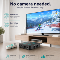 Boîtier TV intelligent Android HXT 4K AI Motion Game Console, lecteur multimédia en streaming double Wi-Fi 2 Go/16 Go