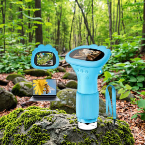 メーカーの子供向け教育用ミニ顕微鏡おもちゃ、LEDライト付き、CE認証済み、屋外探検用キッズ顕微鏡 - Product Image 2