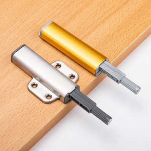 Cabinet Door Magnetic Spring Loaded Mechanism Stainless Steel Minimalist Design Handle Free One Press Opening Style A B C <b>D</b> - Product Image 2