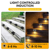 Lampes murales solaires LED blanc chaud d'extérieur, lumière COB, applique murale, lampes solaires pour clôture, pour la décoration de la cour, du jardin, de la pelouse, du chemin