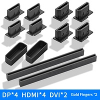 Protection anti-poussière pour connecteur de carte graphique, coque en plastique anti-oxydation, couvercle coulissant, protection PCI-E, HDMI pour carte graphique