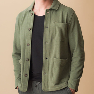 Giacca da <span class=keywords><strong>uomo</strong></span> in spugna francese giacca da lavoro <span class=keywords><strong>sostenibile</strong></span> cappotto da <span class=keywords><strong>uomo</strong></span> in cotone di bambù da <span class=keywords><strong>uomo</strong></span> Top giacche sostenibili <span class=keywords><strong>abbigliamento</strong></span> - Product Image 3