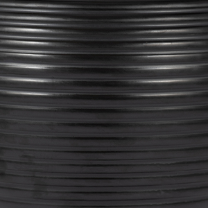 Vaso in ceramica a coste con coperchio, moderno vaso per fiori per soggiorno, camera da letto, ufficio. - Product Image 4