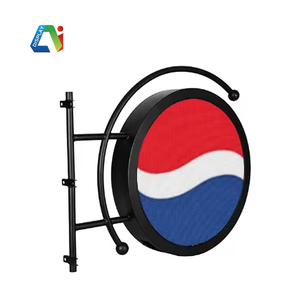 Biểu tượng tùy chỉnh không biên giới vòng bánh <span class=keywords><strong>LED</strong></span> màn hình đường phố cửa hàng quảng cáo <span class=keywords><strong>LED</strong></span> Thông tư hiển thị cửa hàng dấu hiệu cho trong nhà ngoài trời - Product Image 2