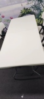 Table à manger pliante rectangulaire en plastique portable pour extérieur/jardin/pique-nique de 6 pieds Vente en gros