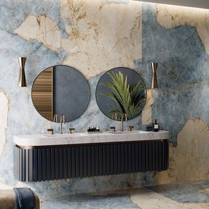 Lujoso diseño moderno, gabinetes lacados en mate, tocador de baño - Product Image 6