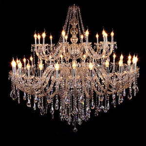 Lampu Kristal Lilin Mewah LED untuk Langit-langit Lobi Aula Pernikahan Tradisional Eropa yang Dikustomisasi - Product Image 2