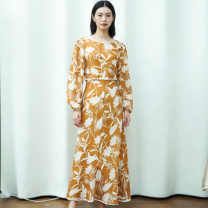 Buy In Bulk Long Silk Chiffon Dress Patterns Long-Sleeve Kaftan Design |  Alibaba.com