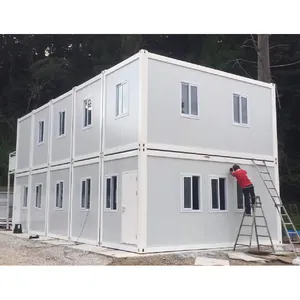 Panneau sandwich mobile à cadre en acier de 20 pieds, assemblage rapide, maison modulaire préfabriquée, maison préfabriquée