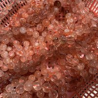 Perles rondes en pierre naturelle, colle rouge, cristal, fabrication de bijoux, Bracelet à faire soi-même, vente en gros
