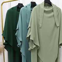Ensemble Abaya et Hijab Plissé Multicolore 2026 pour Femme – Tenue Islamique Décontractée à Coupe Fluide