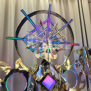 Future Tech Cyberpunk Performance Wear Luminous <strong>Mens</strong> <strong>Rave</strong> <strong>Clothing</strong> Wireless Programming Control Fiber Optic <strong>Clothing</strong> - Product Image 5