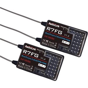 Radiolink R7FG Receptor giroscópico de 7 canales 2,4 GHz Telemetría integrada Control de largo alcance para coches RC Barcos Compatible Radiolink - Product Image 6