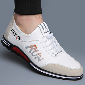 Zapatillas Deportivas Casuales de Estilo Coreano para Hombre, Marca Wua, con Suela de Goma, Transpirables, con Punta Redonda y Cordones, para Caminar en Otoño - Product Image 6