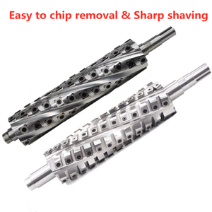 Cabezal de Corte en Espiral DH para Cepilladora de Madera de 24 Pulgadas con Cuchillas de Carburo Insertadas - Product Image 4