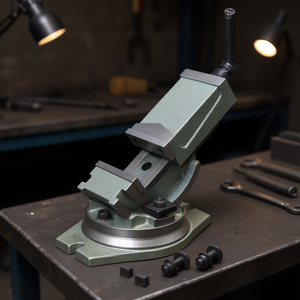 Tornillo de Banco Inclinable Fervi con Base Giratoria de 360 Grados para Trabajos en Metal y Uso en Banco de Trabajo - Product Image 3