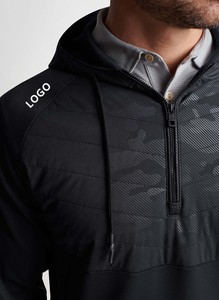 เสื้อสเวตเตอร์จั๊มเปอร์มีซิปคอแขนยาวเสื้อแบบสวมหัวสำหรับวิ่งจ๊อกกิ้งฤดูใบไม้ร่วง1/4กำหนดเอง - Product Image 4