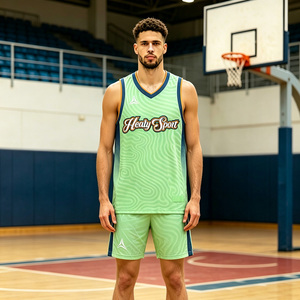 Camiseta Deportiva Ligera Healy Dynamic Green, Sublimada, Cuello en V, Sin Mangas, Malla, Unisex, para Adultos - Product Image 4