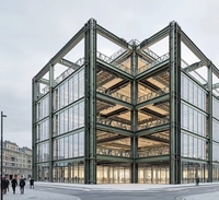 Maison conteneur en acier robuste avec finition de luxe et matériaux haut de gamme pour le développement immobilier haut de gamme