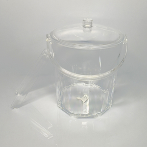 Nhà máy nhựa rõ ràng bán buôn Acrylic PC tối giản Đảng bền vững Xô đá thiết lập của Acrylic nhỏ Xô đá với xử lý - Product Image 6