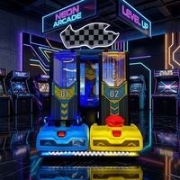 Machine de jeu d'arcade de course automobile à 2 joueurs, à monnayeur, pour centre de jeux et parc d'attractions