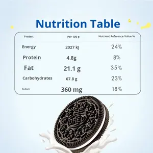 달콤한 과일맛 반연성 샌드위치 쿠키 97g 롤링 슈가 박스 100% 오리지널 인터넷 인기 간식 레저 푸드 - Product Image 2