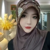 Hijab instantané une pièce à bord rigide en cristal de forme spéciale avec perles triangulaires pour femmes musulmanes