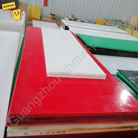 Red Color UV Resistance Pe1000 UHMW PE Sheet Virgin Impact Resistance High Wear Resistant Custom Thickness Cutting Engineering