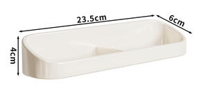 Soporte de Sombrilla de Plástico Moderno para Patio, Diseño de un Solo Lado con Capacidad para 4 Sombrillas, GQK GW258810 - Product Image 5