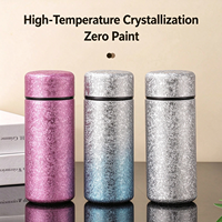 Thermos de poche en titane avec logo personnalisé, mini gourde isotherme ultralégère, bouteille d'eau portable en titane pur pour les voyages et l'EDC