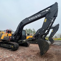 Excavadora Volvo EC240 Usada de Alto Rendimiento, 24T, Excavadora Hidráulica Original, Venta Directa de Fábrica, Rentable para el Trabajo