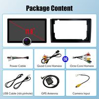 Autoradio GPS tactile à bouton unique avec écran QLED 2K de 10,1'' ou 11,8'', Android Auto, lecteur radio MP3/MP4 et aide au recul
