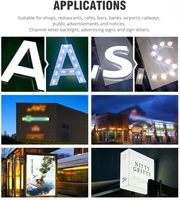 400 pièces de modules LED blancs 10000K 1,5W 12V DC IP65 étanches, avec adhésif au dos, pour éclairage de vitrine, lettres gonflables décoratives