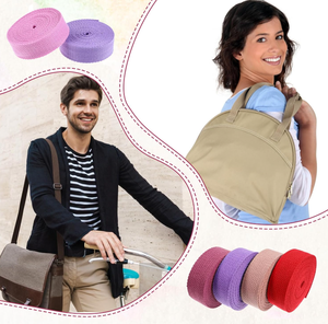 Nastro in Cotone Ecologico Resistente, 50 Iarde, 32 Colori per Borse, Cinghie, Cinture e Lavori Artigianali - Product Image 4