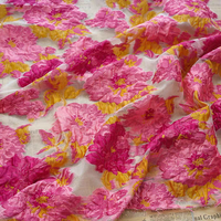 2025 mode haute qualité 3D argent fleurs motif Jacquard brocart conception tailleur brocart tissu pour vêtements