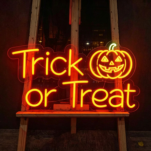 Panneau néon LED Happy Halloween, motif Pot de fantôme, en verre rectangulaire, pour publicité, lumière chaude 2700K - Product Image 3