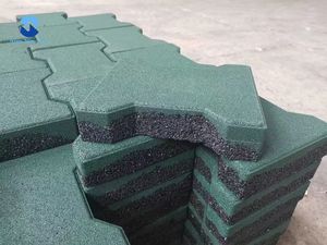 Karpet karet tulang anjing, 45mm luar ruangan karet bata tulang anjing pijakan kuda stabil karet ubin halaman belakang karet ubin paving - Product Image 2