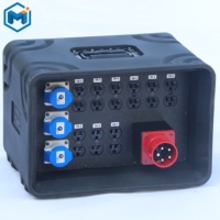Boîtier de distribution d'alimentation 400A Camlock Socapex 19 broches, type US, pour équipement électrique de scène et discothèque, noir, EMC/LVD