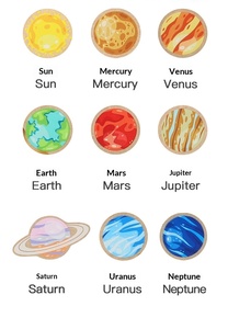 Kids Wooden <strong>Solar</strong> <strong>System</strong> Puzzle 3D Galaxy Space Maze Educational <strong>Toy</strong> for 0-24 Months &amp; 2-3 Years 40x22x1cm Eco-Friendly Paint - Product Image 3
