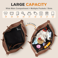 Sac à dos de luxe portable personnalisé pour maman mini sac en cuir véritable pour le voyage porte-couche pour bébé